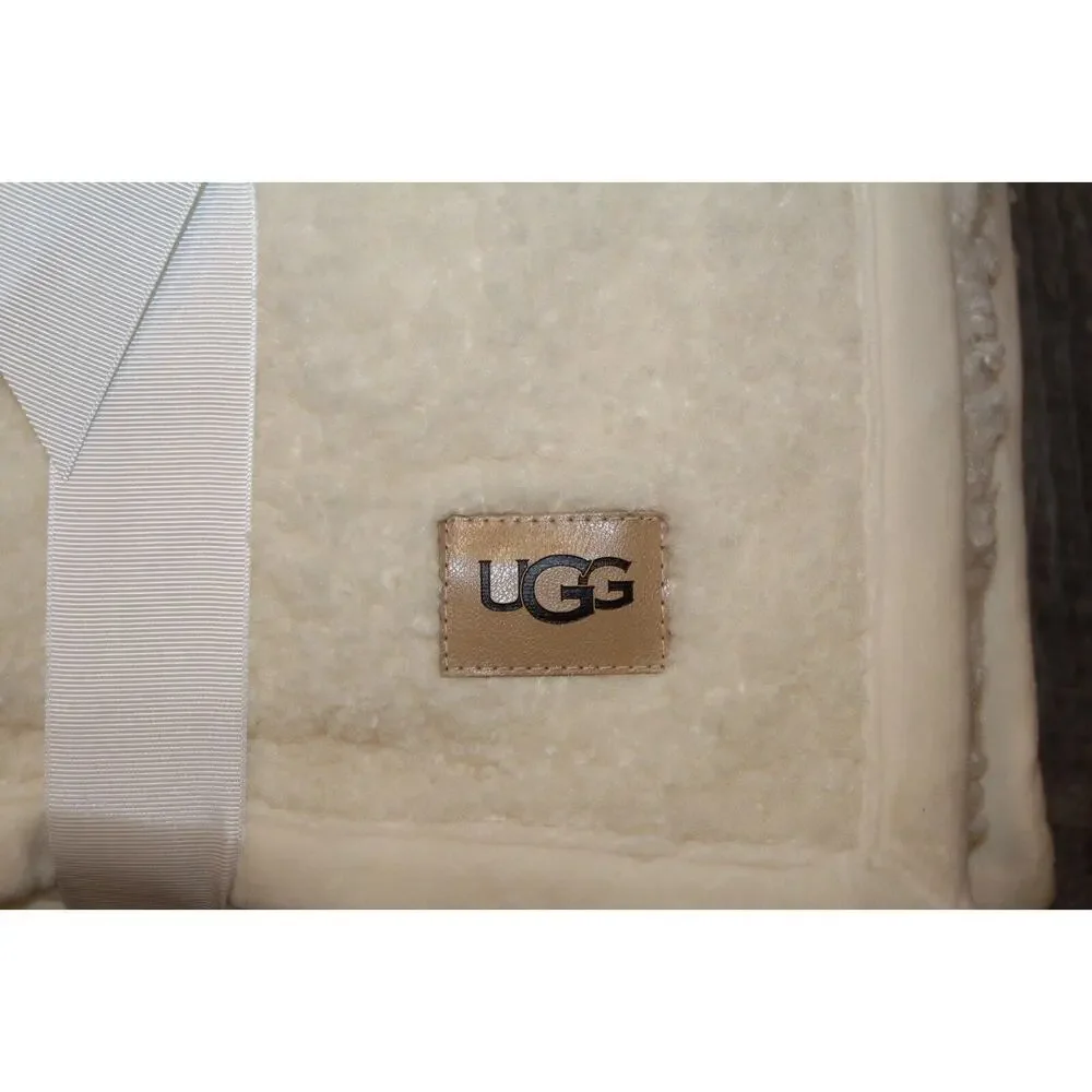 New with Tags‎ UGG Home Nisa Shearling Throw Blanket Snow White 50x 70